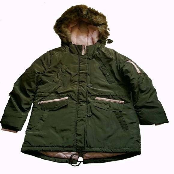 Jackets & Blazers - Women's Draw String Two-Tone Anorak Winter Jacket